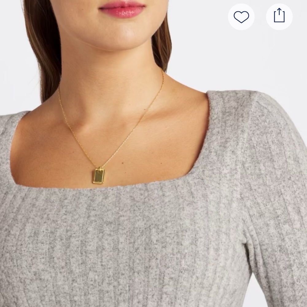 Nine Britton Light Gray Ribbed Sweater - Picture 2 of 3